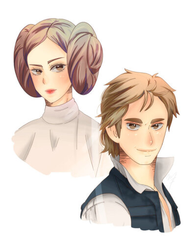 Leia and Han 