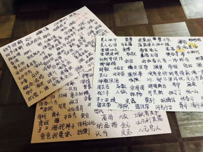 好像钢笔真的有种魔力 会认真的写字 有的好看有的不好看 哈哈哈