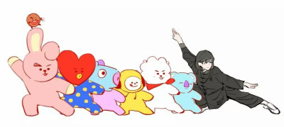 BT21和闵玧智小姐姐