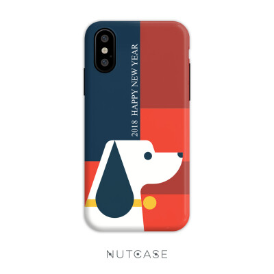 NUTCASE 2018新年限定狗狗iPhone X手机壳8plus 6s硅胶7保护套