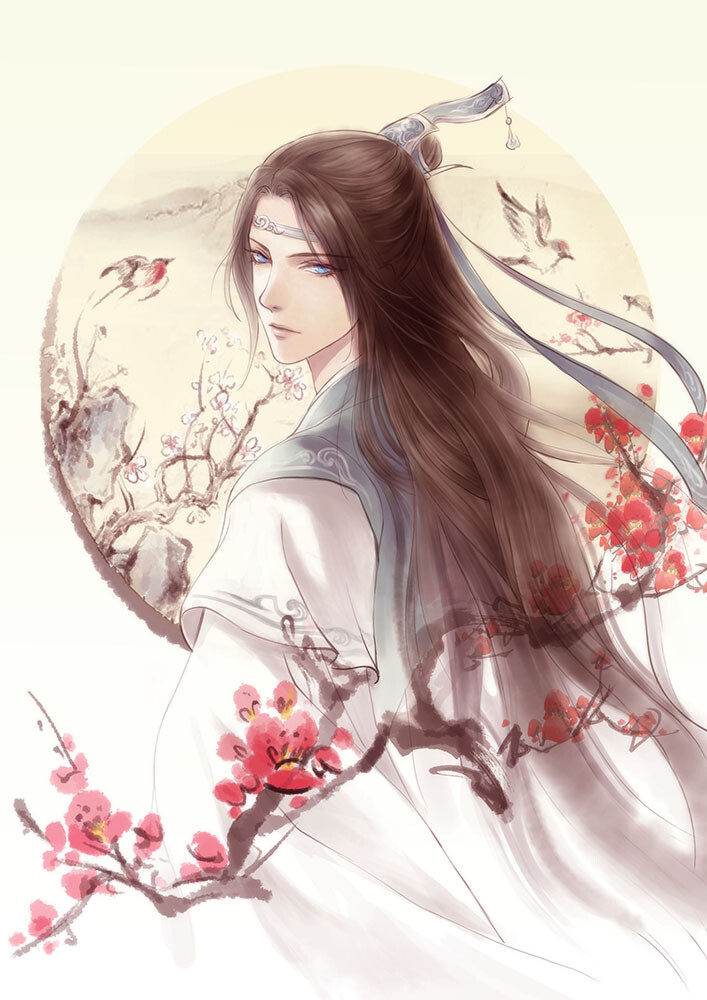 含光君蓝忘机蓝湛绘师逍羽月