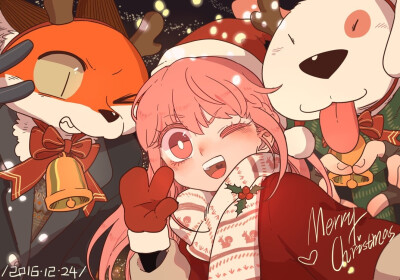 废柴狐阿桔 桌面 漫 新年