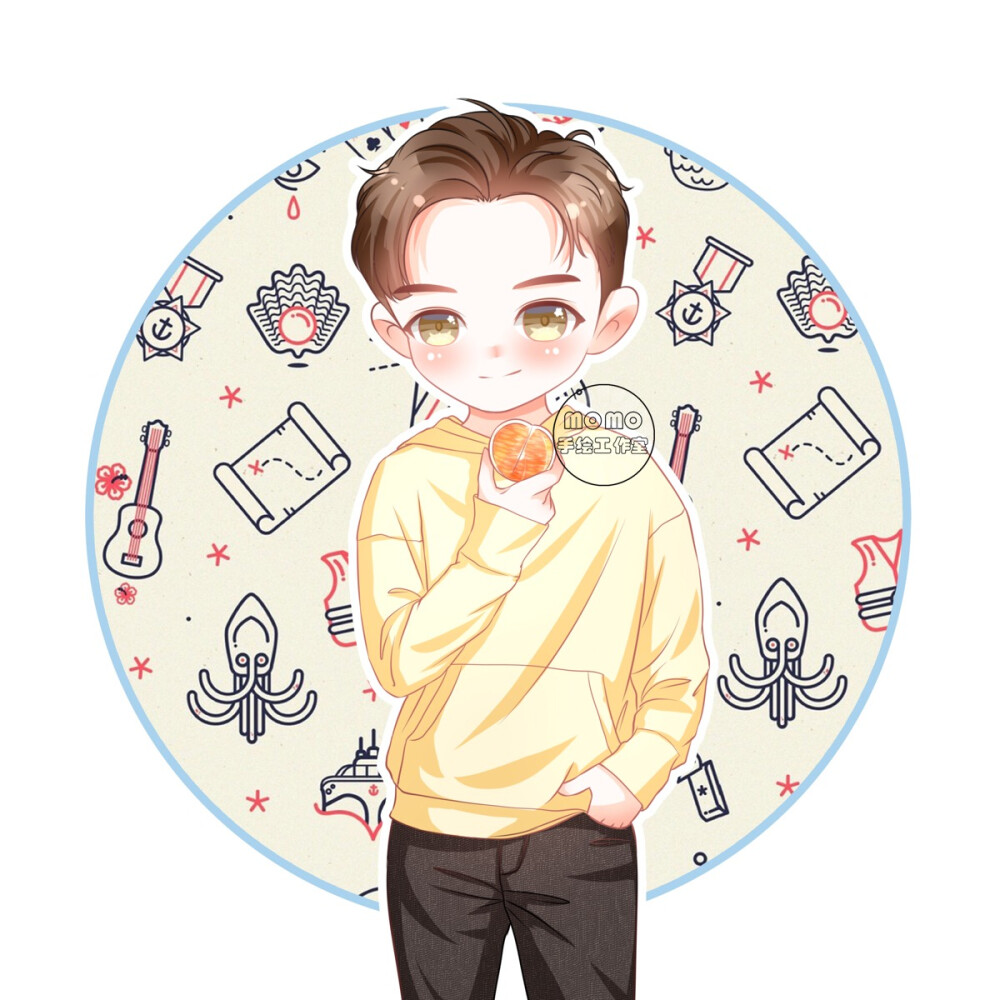 张彬彬明星手绘q版头像壁纸momo手绘工作室