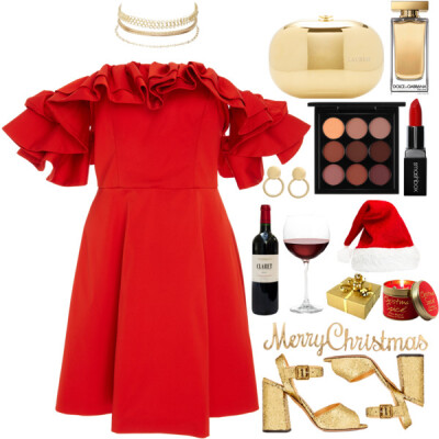 #dress #Christmas #red #style #stylish #fashionset #fashionable #fashiontrend