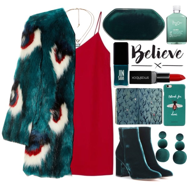 #fur #velvet #dress #red #StreetStyle #style #stylish #fashionset #fashionable #fashiontrend #Fall #falldresses