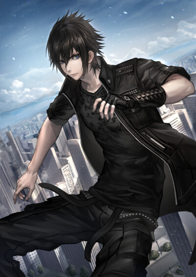 FF15 最终幻想XV 绘师：RECKLESS DOG（pixiv id=24821455） 本作品pixiv id= 63944266