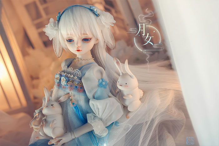 龙魂人形社 月女 BJD SD 娃娃 动漫 玩具 人偶手办 四分