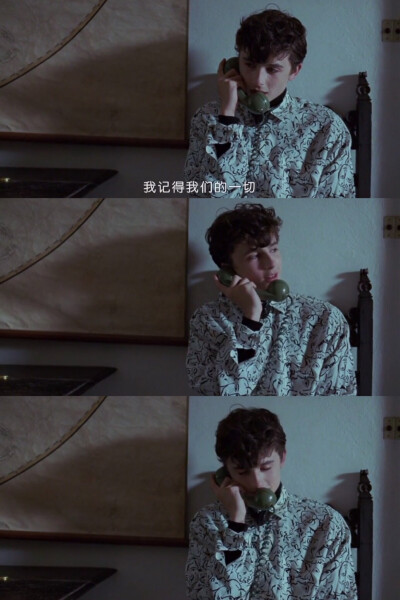 请以你的名字呼唤我 call me by your name