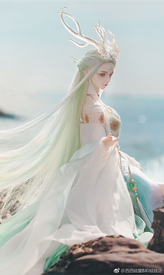 龙女古风美人sd娃娃bjd玩具人偶壁纸萌物精致龙魂人形社