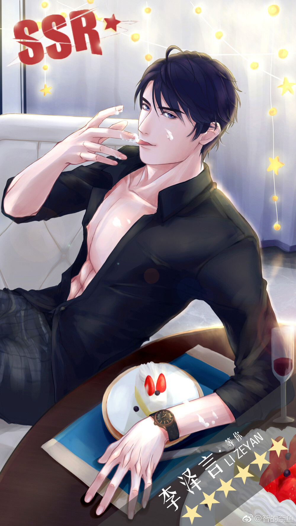 恋与制作人李泽言饭绘cr智的奈鱼