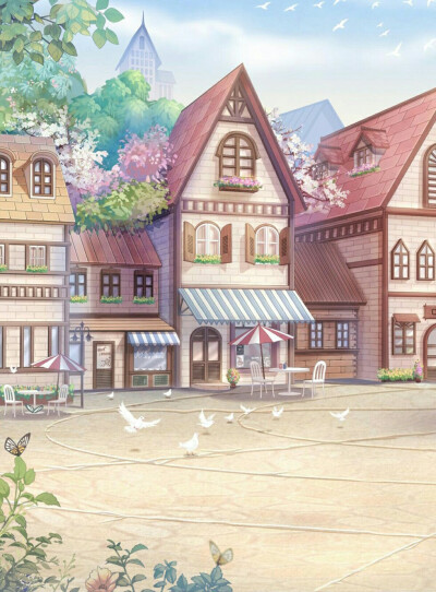 场景 白鸽童话