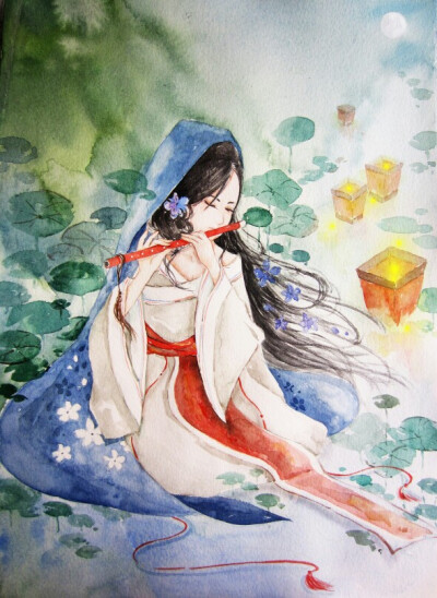 披一蓑衣，执一蒲扇，人生若只初相见，生死有命各相安。 
