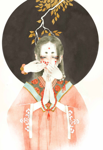 披一蓑衣，执一蒲扇，人生若只初相见，生死有命各相安。 
