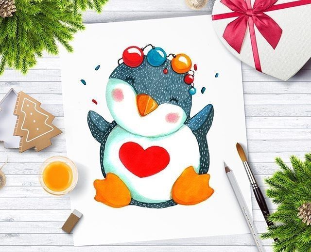 每一个动物插画简直萌翻了我一脸 这么萌那是谁作画的？