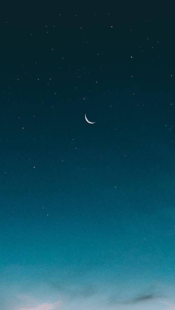 壁纸天空月明星稀