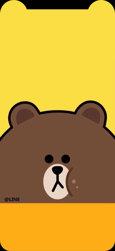 iPhoneX壁纸 抱图请留赞❤ line friends