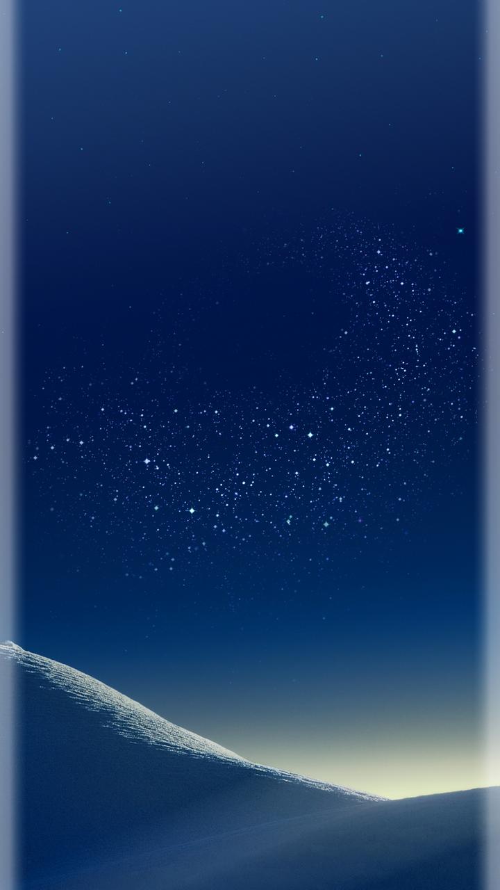 雪山
星空