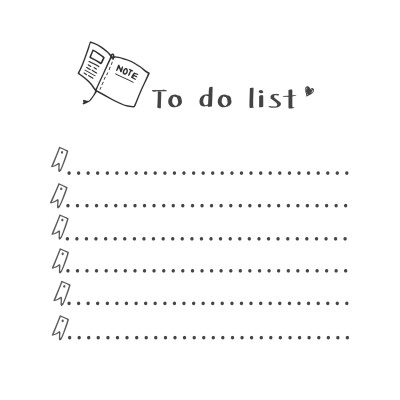 【手账素材】TO DO LIST & NOTES~~寒一收集