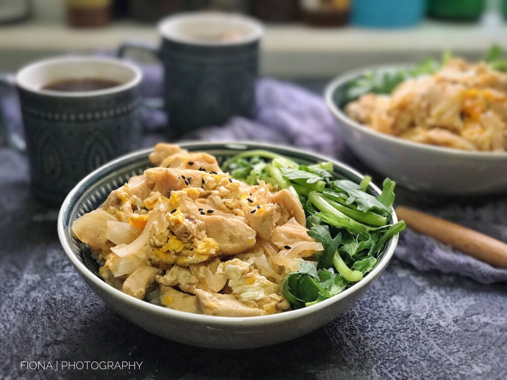 20180118早！今日吃 亲子丼➕玫瑰红茶☕️ #每日两人份早餐ByFiona# #Fiona的小厨房#