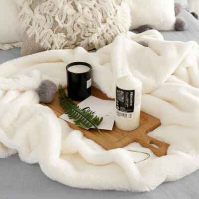 毛毯加厚冬季双层单人儿童学生保暖毯子办公室家用午睡手工粉盖毯