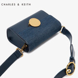 CHARLES＆KEITH 小方包 CK2-80680594 欧美圆形锁扣单肩斜挎包