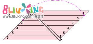 针距要调得密一点，以免剪开后脱线。