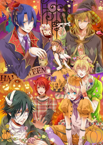 偶像乙女动漫二次元 歌之王子殿下 仙贝组 彩虹组 黑蚊子 ST☆RISH，QUARTET NIGHT，HE☆VENS 七海春歌 来栖翔 四之宫那月 一之濑时矢 一十木音也 神宫寺莲 塞西尔 圣川真斗 日向龙也 月宫林檎 黑崎兰丸 寿岭二 美风…