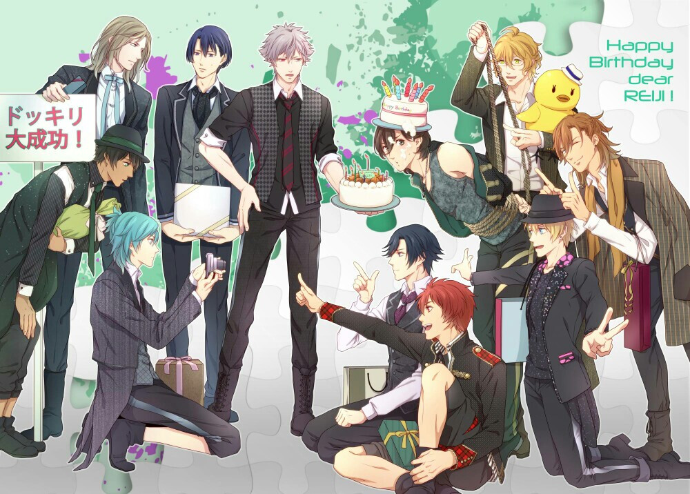 偶像乙女动漫二次元 歌之王子殿下 仙贝组 彩虹组 黑蚊子 ST☆RISH，QUARTET NIGHT，HE☆VENS 七海春歌 来栖翔 四之宫那月 一之濑时矢 一十木音也 神宫寺莲 塞西尔 圣川真斗 日向龙也 月宫林檎 黑崎兰丸 寿岭二 美风蓝 卡缪 日向大和 凤瑛二 帝凪 凤瑛一 皇绮罗 天草紫音 桐生院万