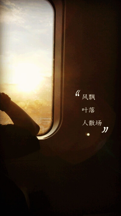 风飘
叶落
人散场