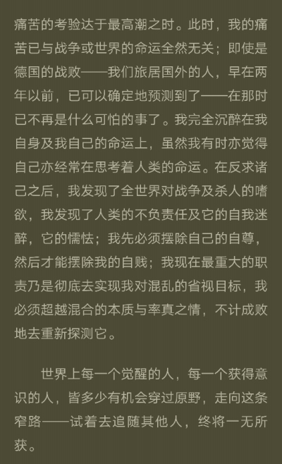 孤独者之歌——赫尔曼黑塞自传，比想象中要枯燥地多。