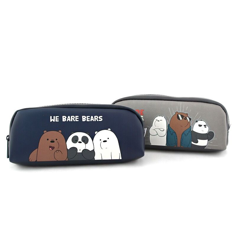 we bare bears咱们裸熊周边裸熊三兄弟卡通超大容量笔袋大文具盒