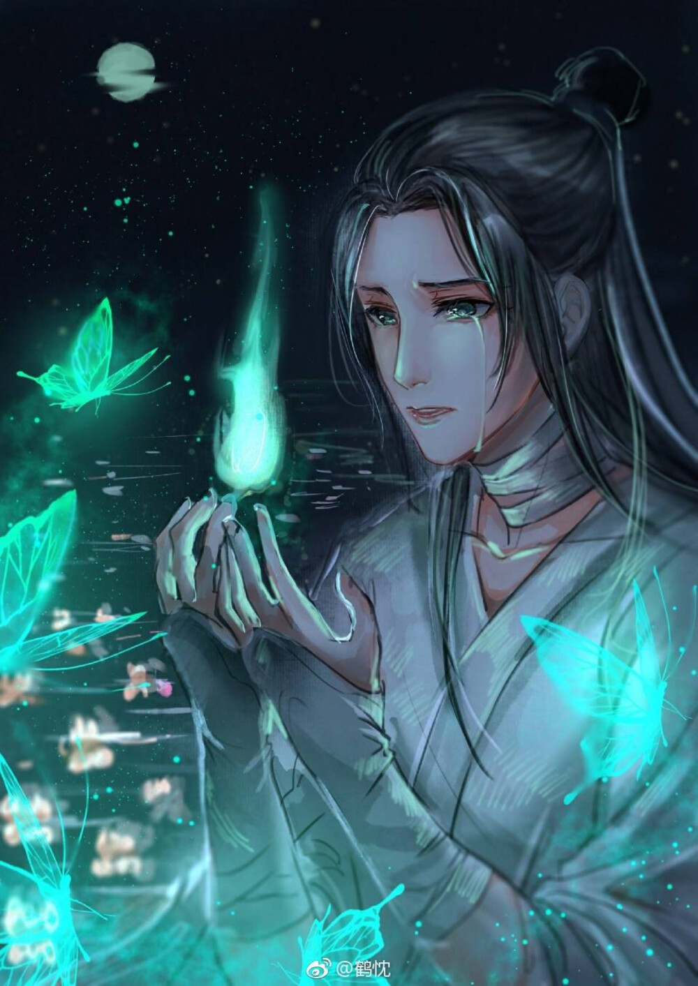 天官赐福 国债花怜 骨折双玄 血雨探花/花城 花三怂 太子谢怜 青鬼戚容 黑水沉舟 风师 水师 权一真 引玉 请见图下角微博水印，努力保证是原创水印/花灯夜一钱买孤魂 谢怜 太子悦神 花怜