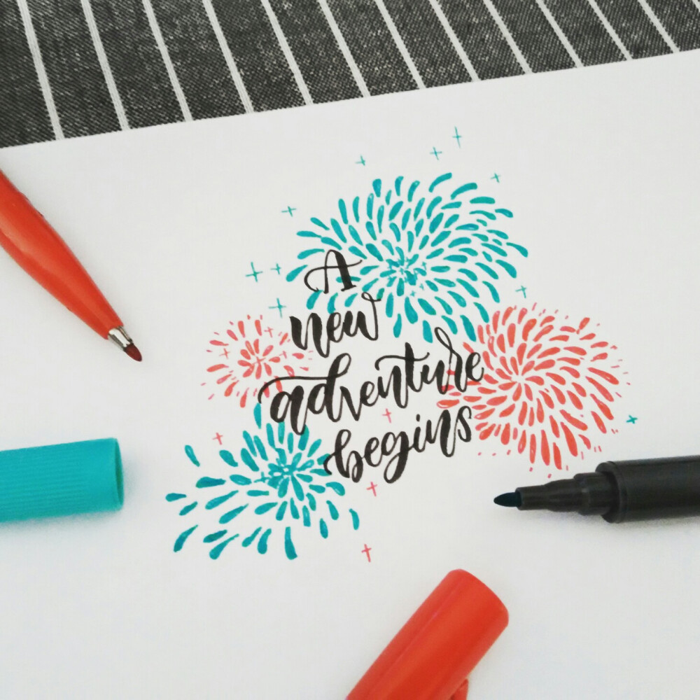 brushlettering 手写英文 #艺术 #设计 #手写 #英文 