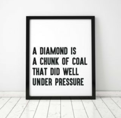 Be coal or diamond?