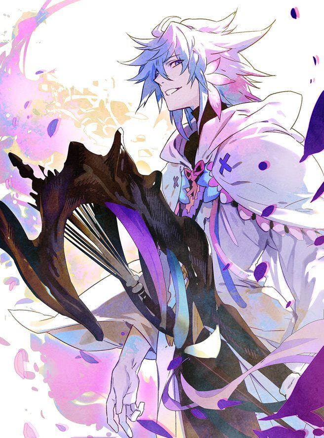 『Caster』Merlin ♢花之魔术师 ♢乐园的放浪者
「虽然我是很喜欢人类的世界啦，不过如果具体到个人的话，那就比较，你看，嘛，嗯！好！我觉得这种时候还是不说为妙！」