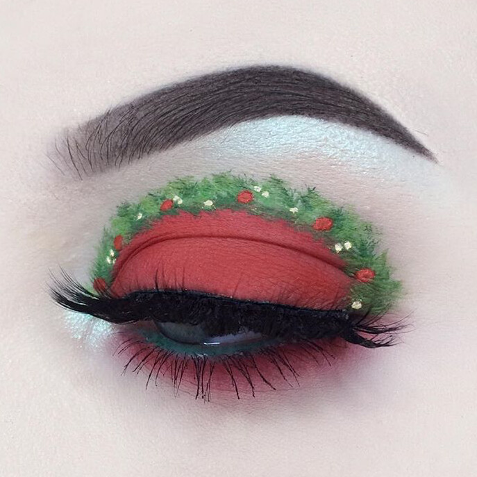 美妆 眼妆 色彩塔配 创意眼妆