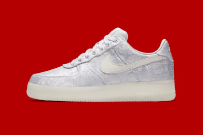 CLOT x Nike AF1「白丝绸」