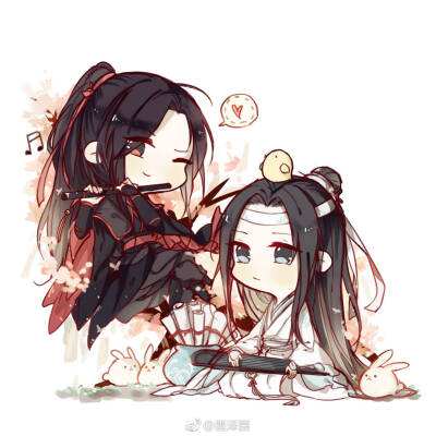 魏无羡＆蓝忘机（Q版）