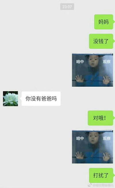 你没有爸爸吗