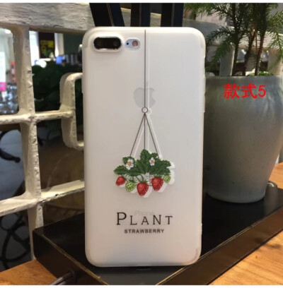 卡通萌物系列苹果7//8plus水彩猫咪可爱iPhone6s手机套女款全包壳