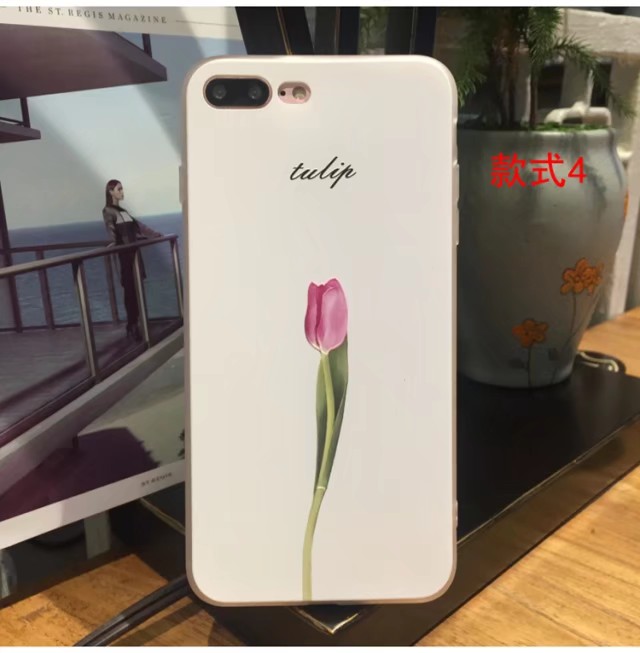 卡通萌物系列苹果7//8plus水彩猫咪可爱iPhone6s手机套女款全包壳