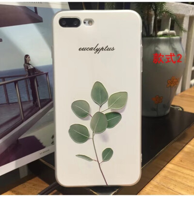 卡通萌物系列苹果7//8plus水彩猫咪可爱iPhone6s手机套女款全包壳