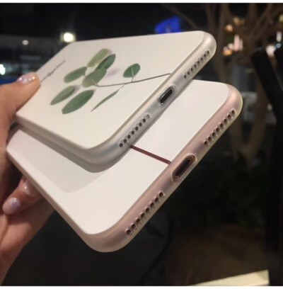 卡通萌物系列苹果7//8plus水彩猫咪可爱iPhone6s手机套女款全包壳