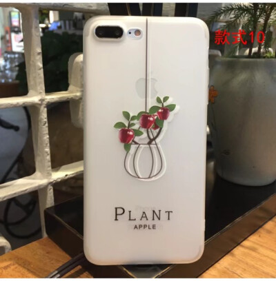 卡通萌物系列苹果7//8plus水彩猫咪可爱iPhone6s手机套女款全包壳