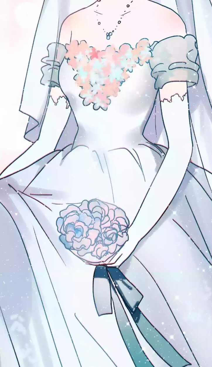 漫画壁纸朝花夕时安可乐婚纱截图