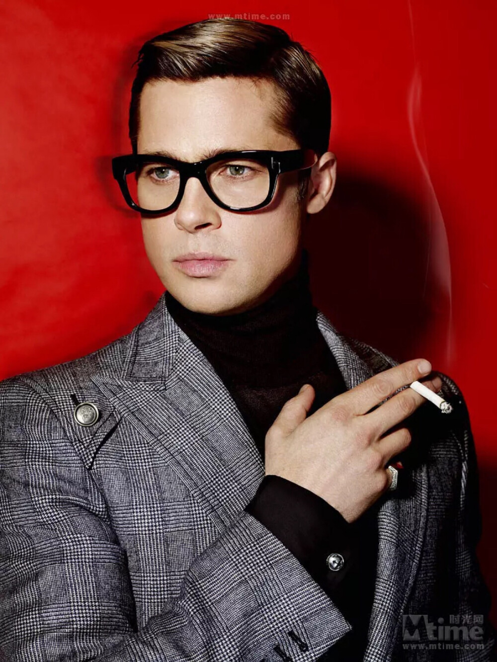 布拉德皮特竟然也有斯文败类的时候