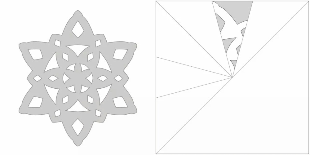 剪纸艺术-雪花