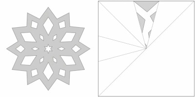 剪纸艺术-雪花