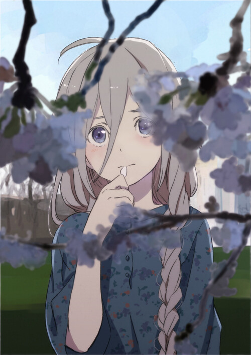 花下含羞