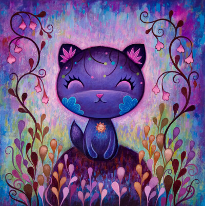 猫咪 插画 By Jeremiah Ketner